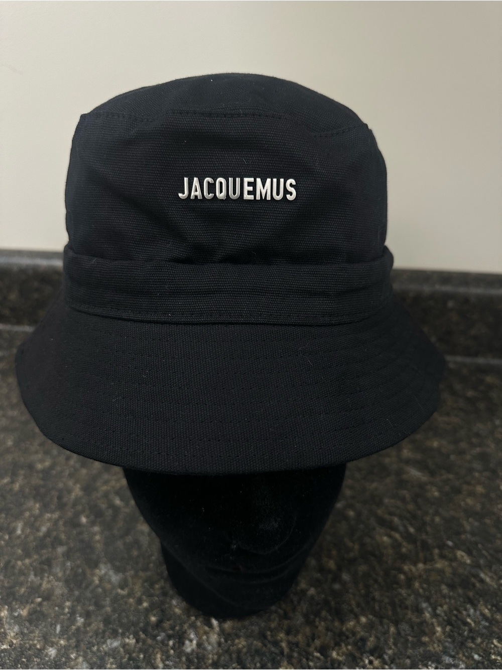 Jacquemus Black Logo Bucket Hat